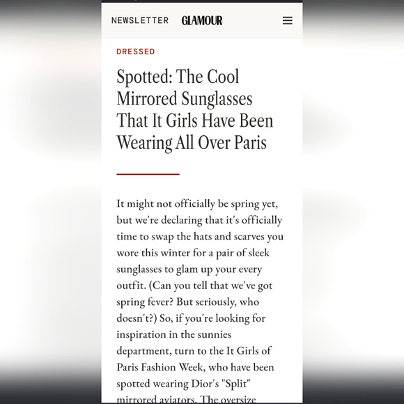 DIOR split aviator gold sunglasses unisex luxury CD logo - Picture 4 of 17